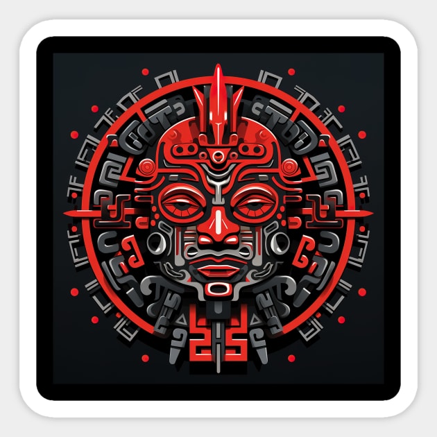 Xipe Totec Sticker by ComicsFactory